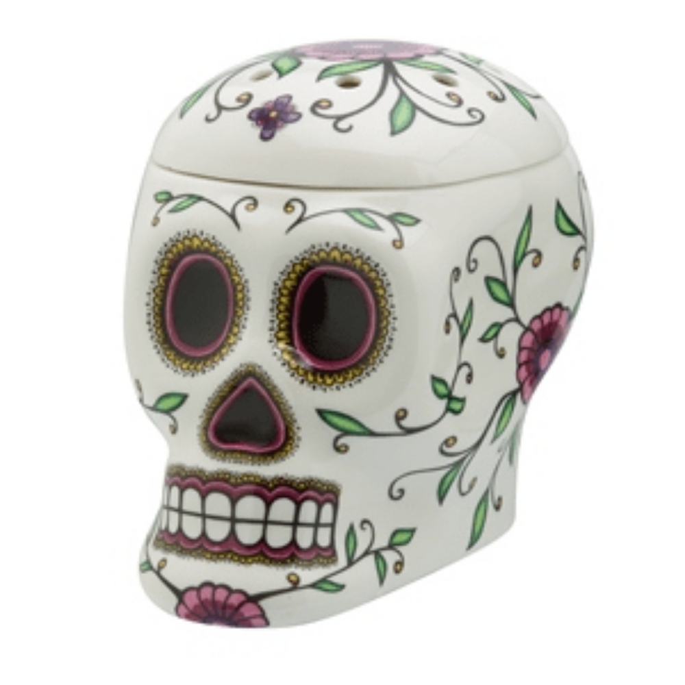 Scentsy wax melter day of dead skull